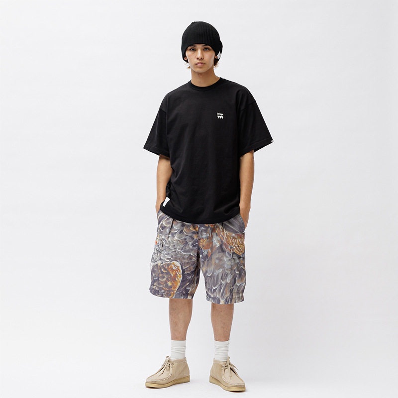 [Copy]WTAPS（ダブルタップス） Tシャツ 半袖 コットン ホワイト ブラック