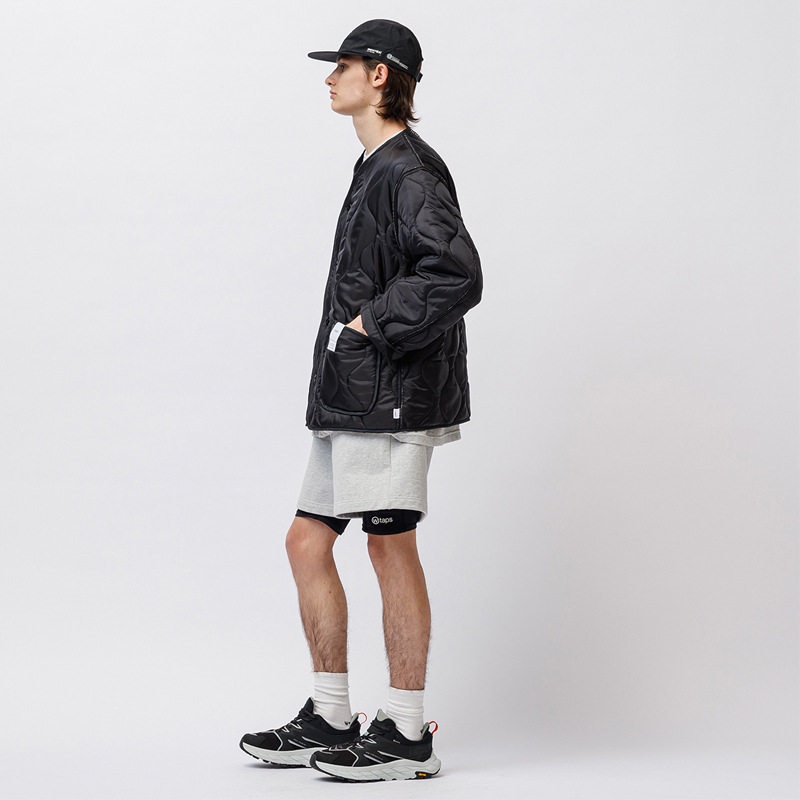 WTAPS ダブルタップス アカデミー ショートパンツ コットン スウェット ハーフ ブラック グレー