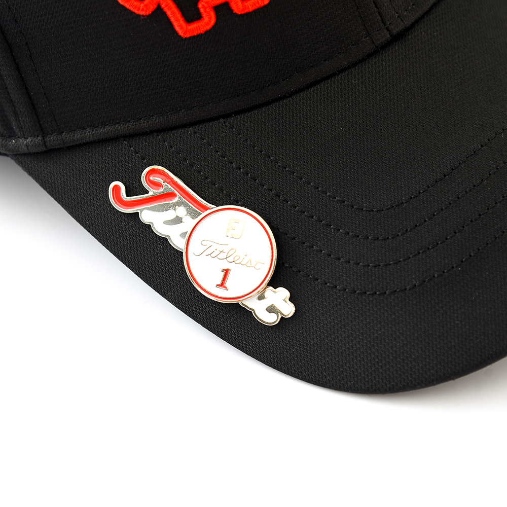 タイトリストTitleist ゴルフキャップ プレーヤーズ ボールマーカーキャップ マーク付き ユニセックス ブラック ホワイト ネイビー