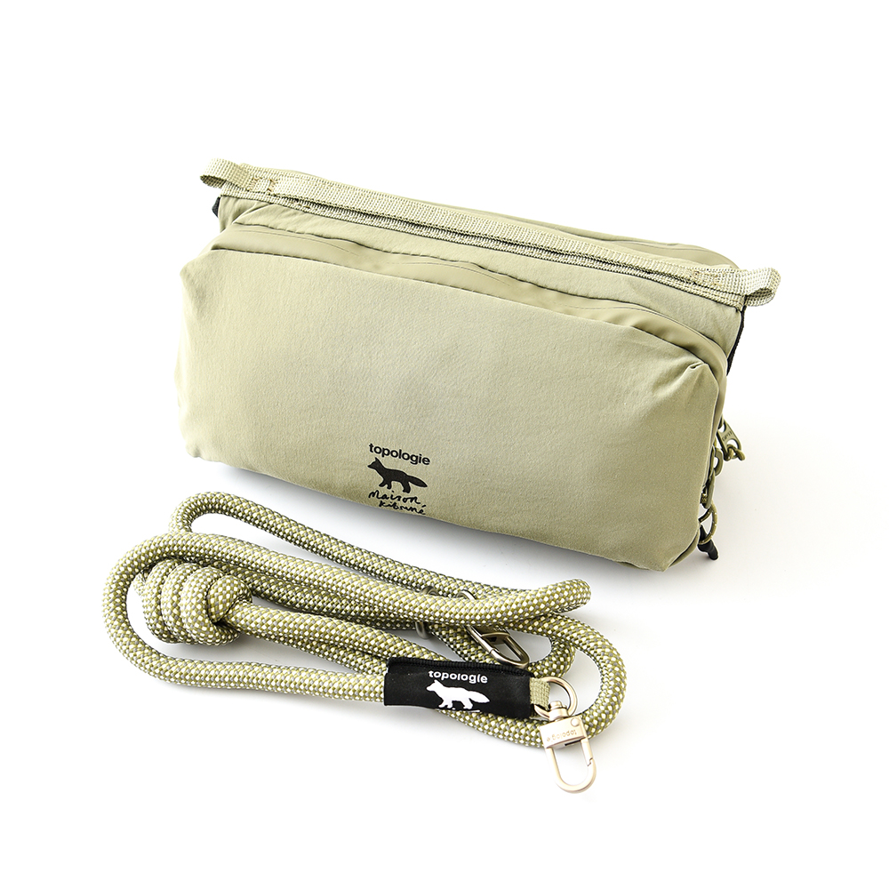 MAISON KITSUNE x TOPOLOGIE トポロジー メゾンキツネ  Bottle Sacoche ボトルサコッシュ ナイロンバッグト ショルダーバッグ バッグ