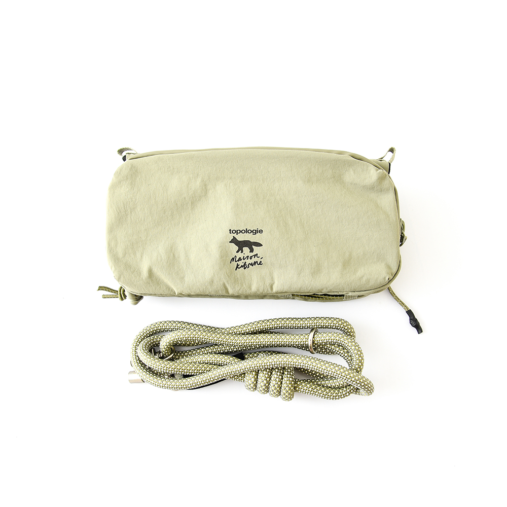 MAISON KITSUNE x TOPOLOGIE トポロジー メゾンキツネ  Bottle Sacoche ボトルサコッシュ ナイロンバッグト ショルダーバッグ バッグ