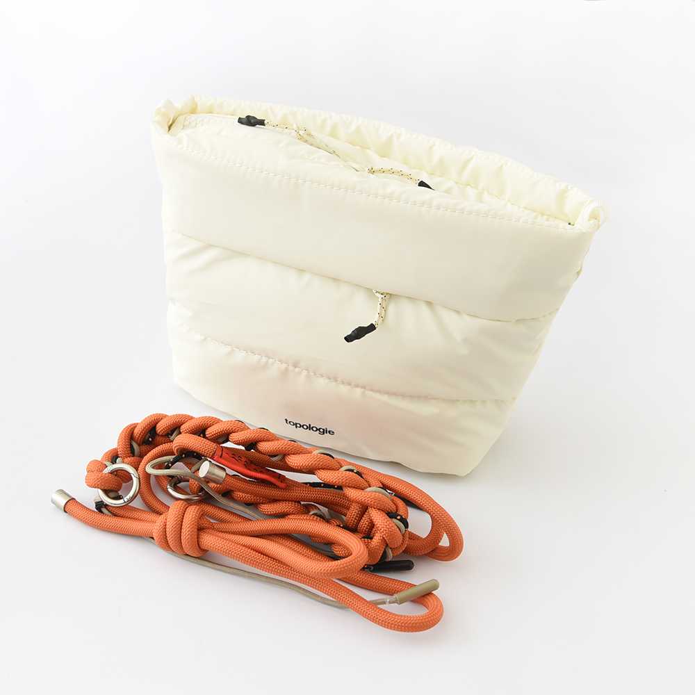 Topologie トポロジー Besace べサス ショルダーバッグ ボディバッグ ストラップ付き スタイリッシュ  レディース メンズ ブラック オフホワイト モスグリーン