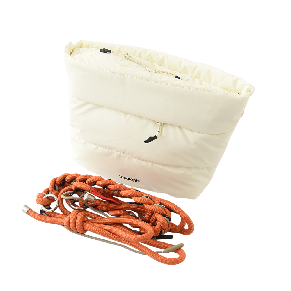 Topologie トポロジー Besace べサス ショルダーバッグ ボディバッグ ストラップ付き スタイリッシュ  レディース メンズ ブラック オフホワイト モスグリーン