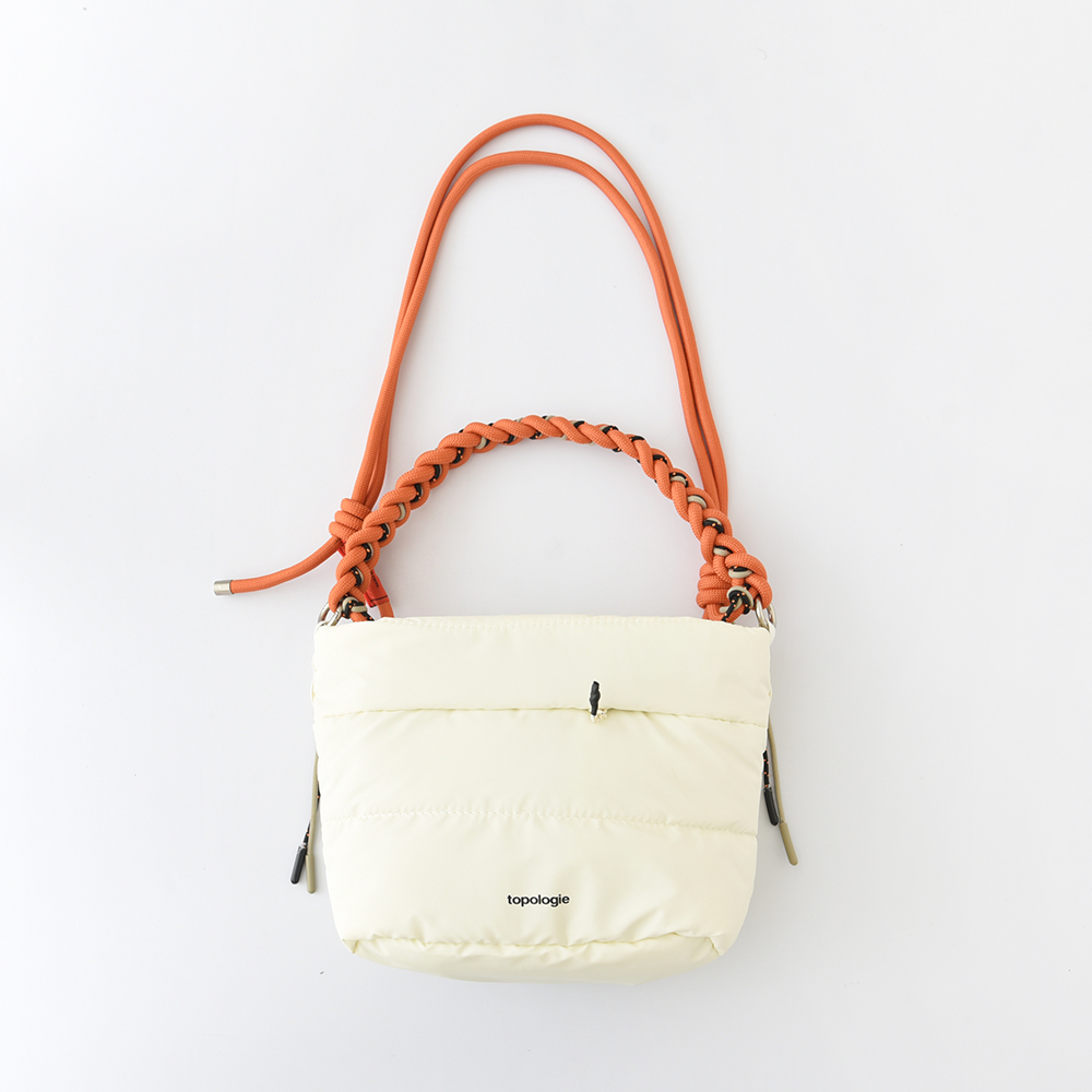 Topologie トポロジー Besace べサス ショルダーバッグ ボディバッグ ストラップ付き スタイリッシュ  レディース メンズ ブラック オフホワイト モスグリーン