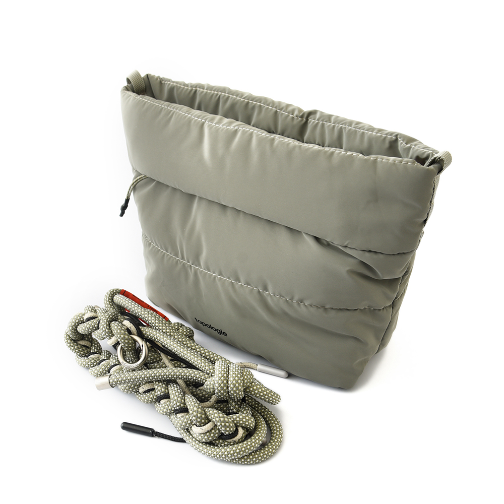 Topologie トポロジー Besace べサス ショルダーバッグ ボディバッグ ストラップ付き スタイリッシュ  レディース メンズ ブラック オフホワイト モスグリーン