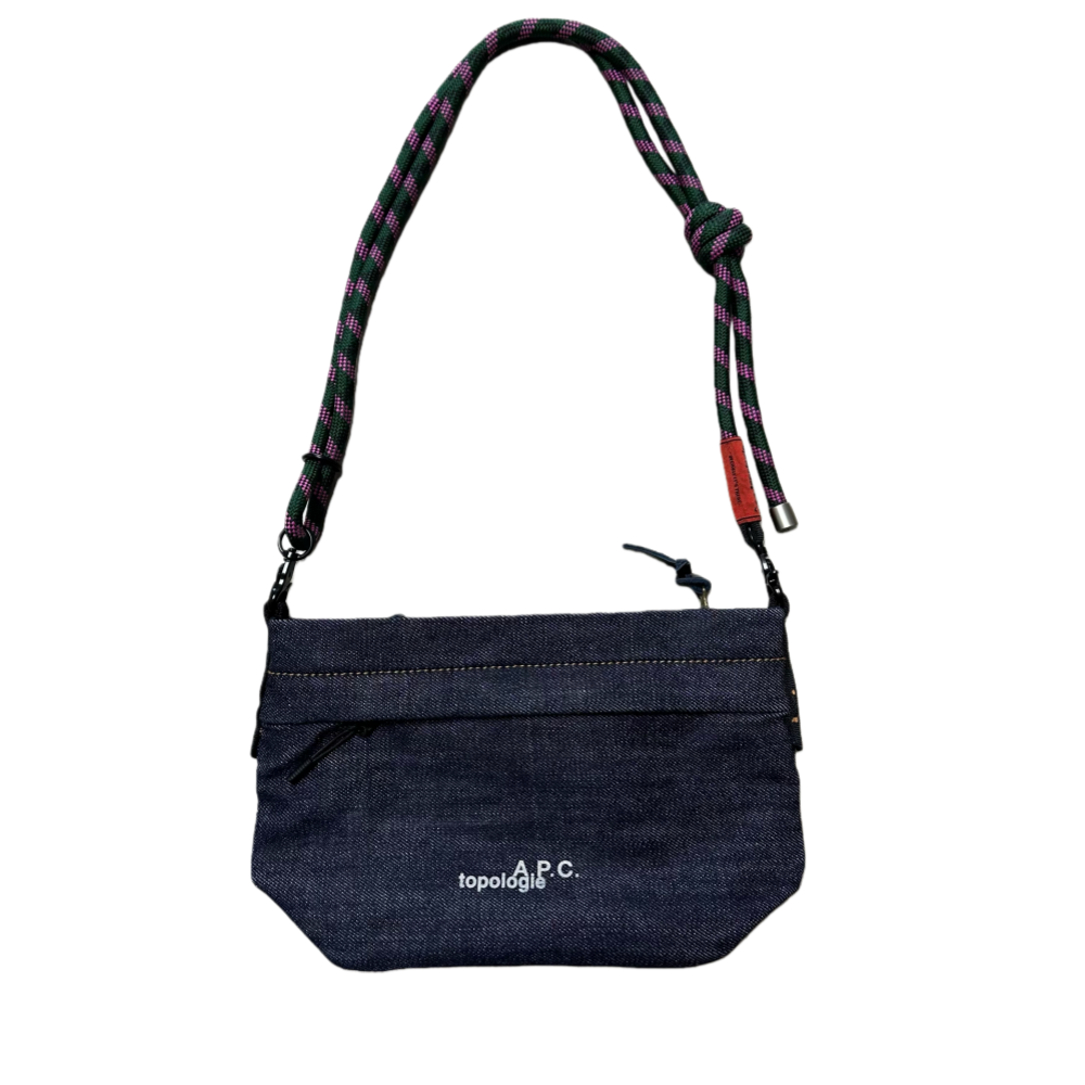 A.P.C. x Topologie Besace トポロジー クロスボディバッグ ショルダーバッグ ベサス バッグ ストラップ付き デニム メンズ レディース　