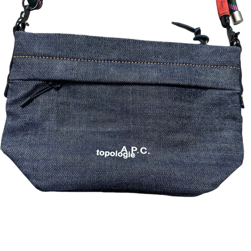 A.P.C. x Topologie Besace トポロジー クロスボディバッグ ショルダーバッグ ベサス バッグ ストラップ付き デニム メンズ レディース　