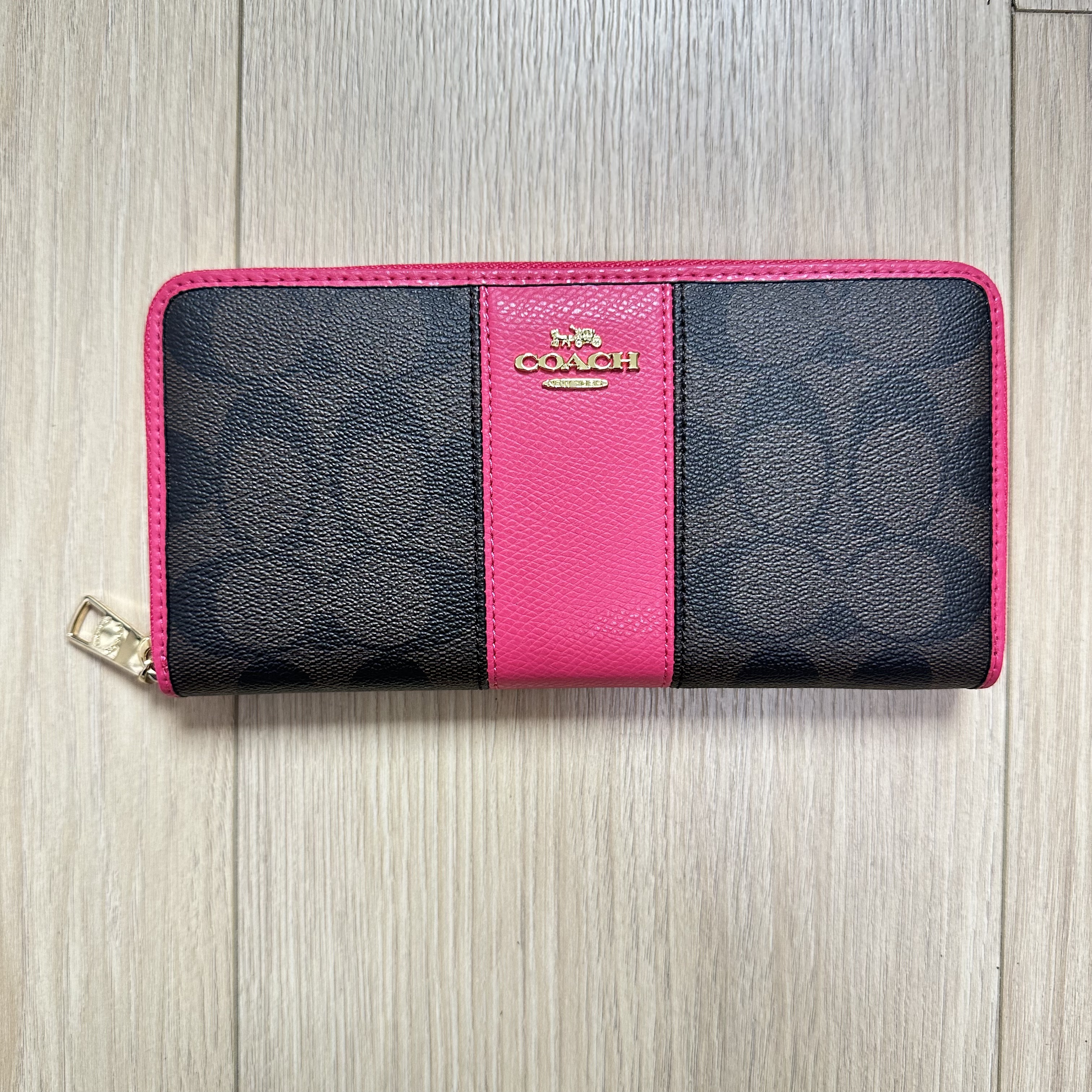 COACH [コーチ] 財布(長財布) ペチュニア ラグジュアリー ペブルド レザー