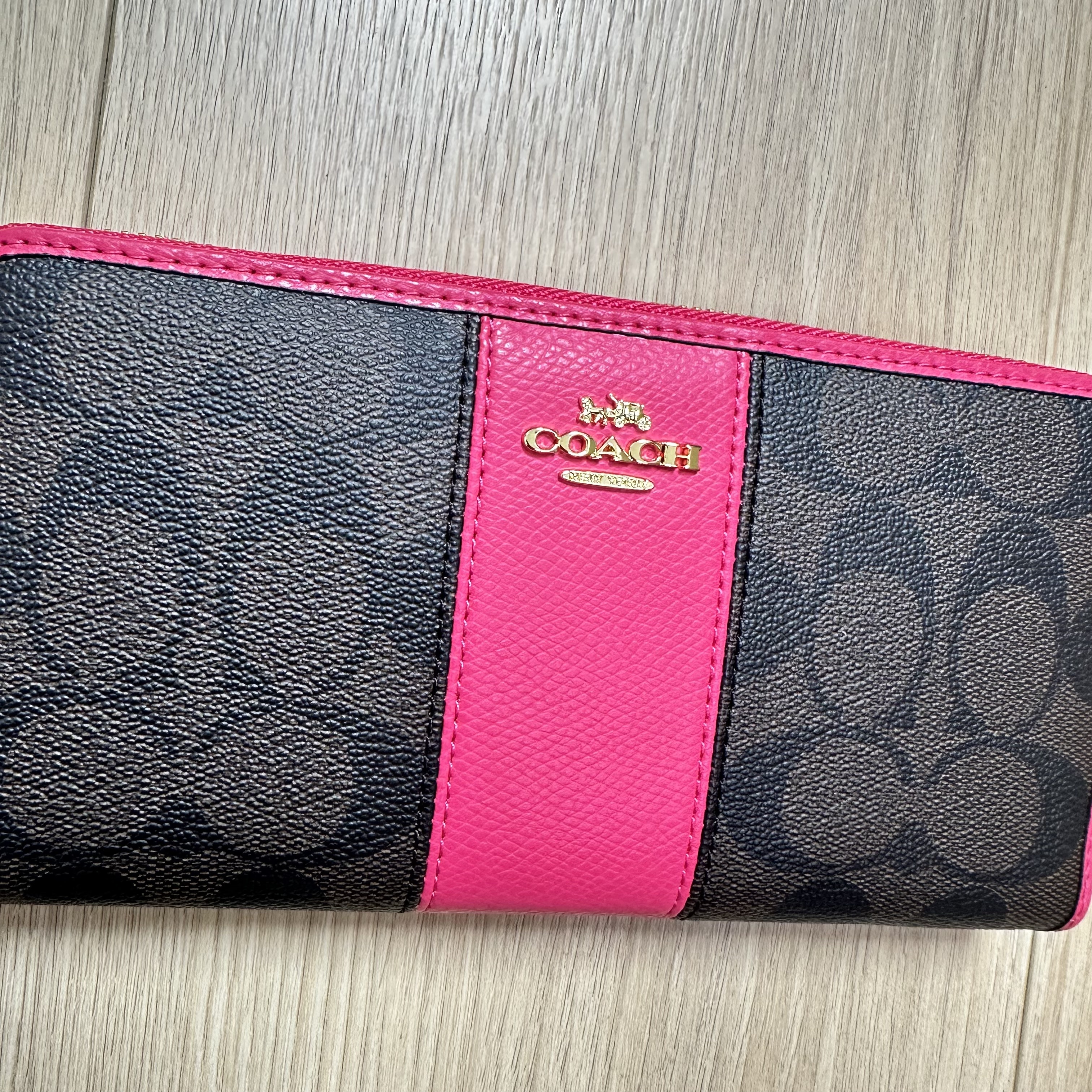 COACH [コーチ] 財布(長財布) ペチュニア ラグジュアリー ペブルド レザー