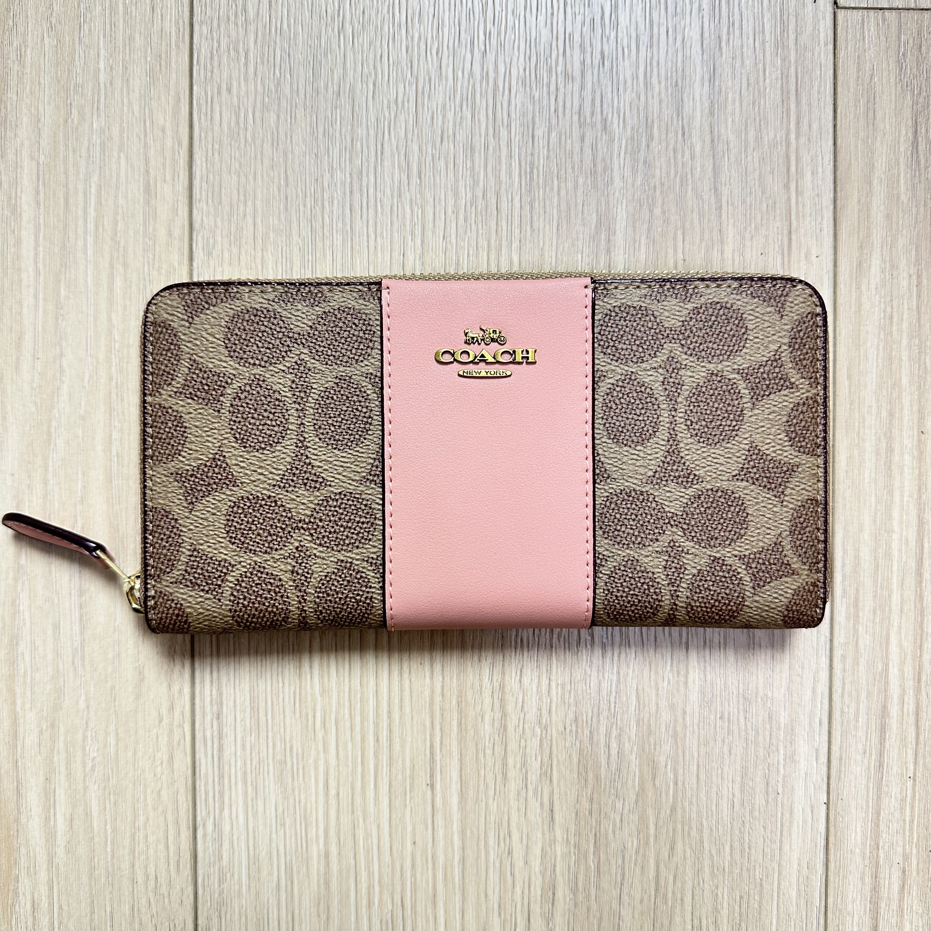 COACH [コーチ] 財布(長財布) ペチュニア ラグジュアリー ペブルド レザー