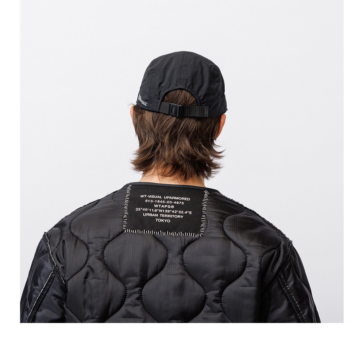 WTAPS ダブルタップス ベースボールキャップ ロゴプリント ナイロン メンズ UVカット アウトドア