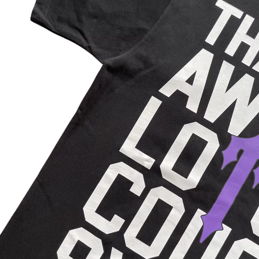 TRAPSTAR X THAT'S A AWFULトラップスター Tシャツ メンズ 半袖 おしゃれ ブランド クルーネック ロゴTシャツ メンズ シンプルロゴ カジュアル