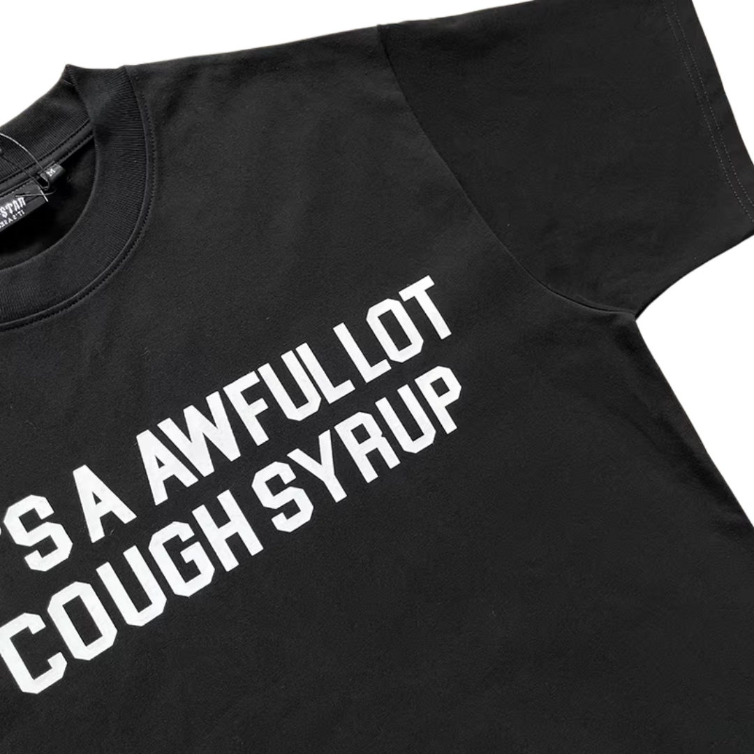 TRAPSTAR X THAT'S A AWFULトラップスター Tシャツ メンズ 半袖 おしゃれ ブランド クルーネック ロゴTシャツ メンズ シンプルロゴ カジュアル