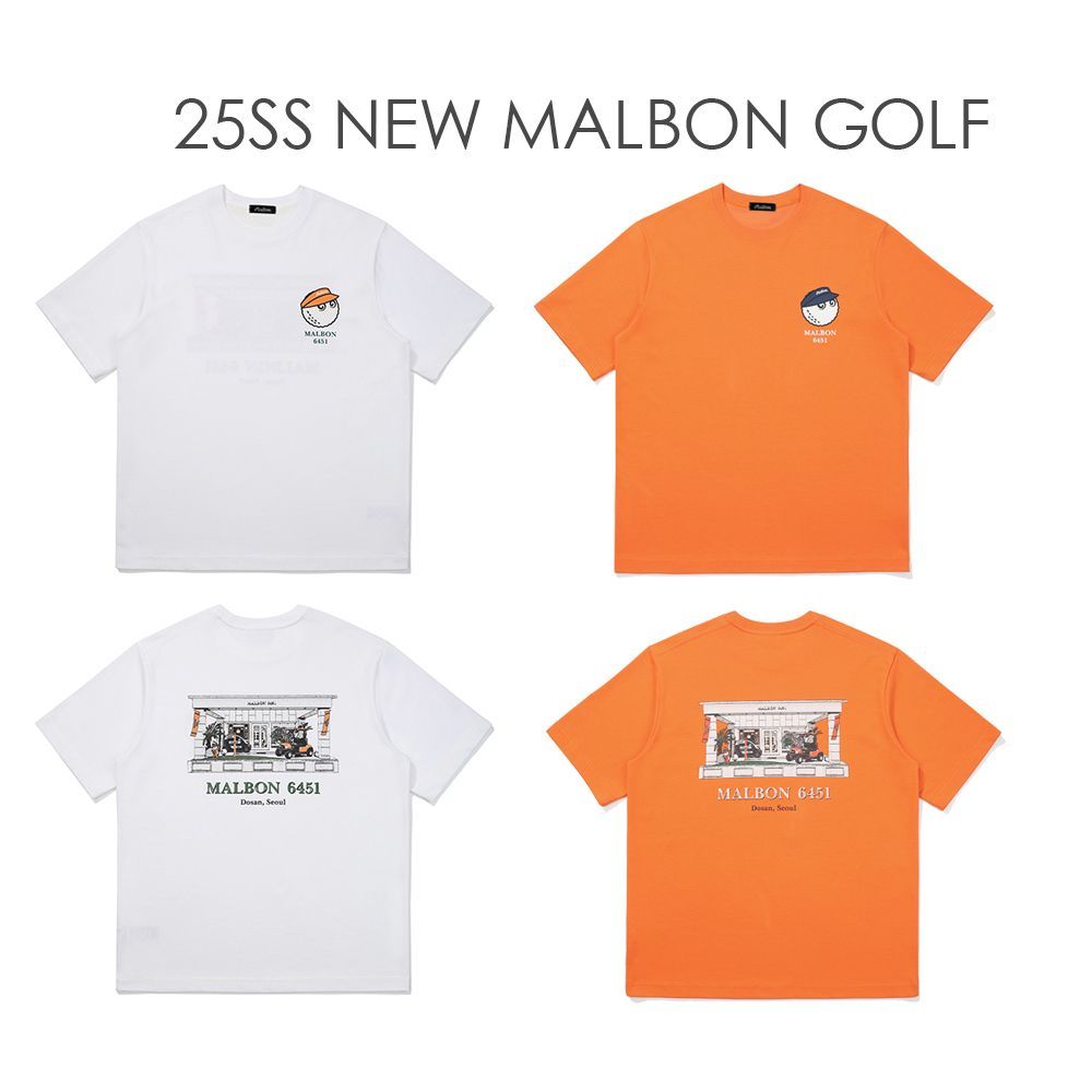 말본 Malbon golf 골프  웨어 티셔츠 
