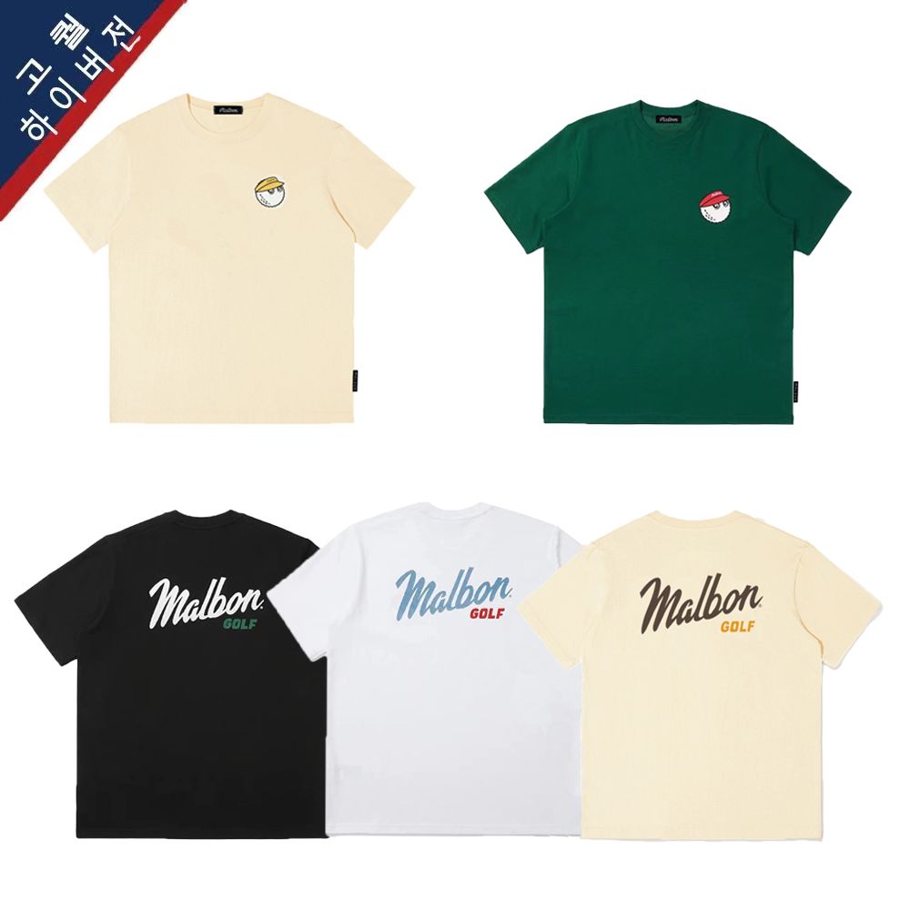 말본 Malbon golf 골프 웨어 티셔츠 