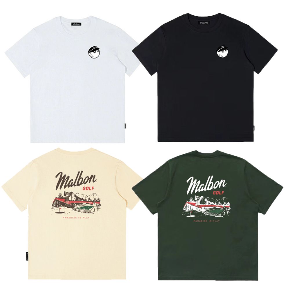 말본 Malbon golf 골프 웨어 티셔츠 
