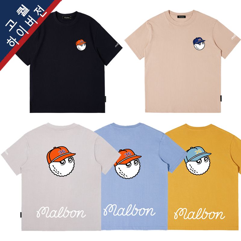 말본 Malbon golf 골프 웨어 티셔츠 