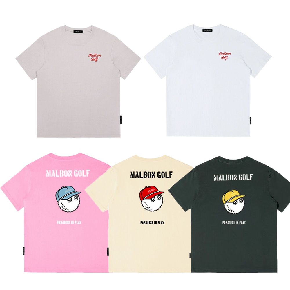 말본 Malbon golf 골프 웨어 티셔츠 