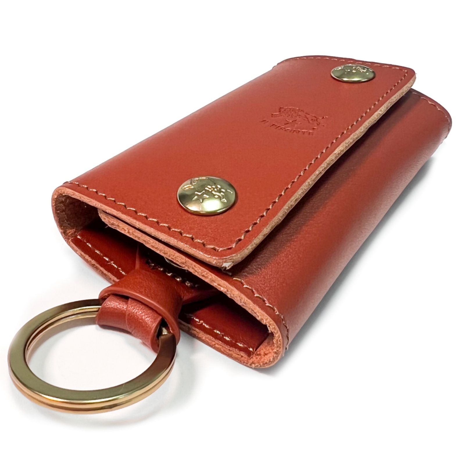 イルビゾンテ iL Bisonteキーケース SKH045 PG0001レザーキーケース スマートキー 6連 キーリング付き カードケース付き キーホルダー メンズ レディース ユニセックス 本革 プレゼント 