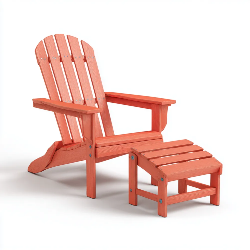 アウトドア用リクライニングチェア 90x75x95 cm - コーラル - クラシックスタイル-Zenlofta