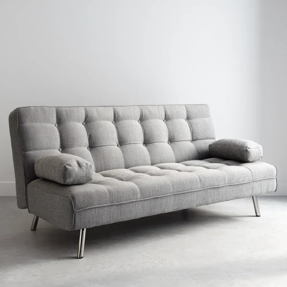 ソファベッド ファブリック 190x85x80 cm – グレー – モダンデザイン-Heritagehavene