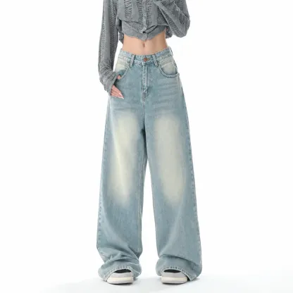 Midnight Blue Oversized Wide Leg Jeans