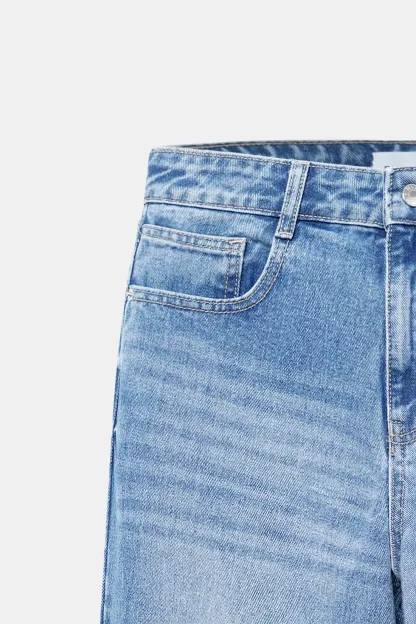 Y2K High-Rise Straight Jeans