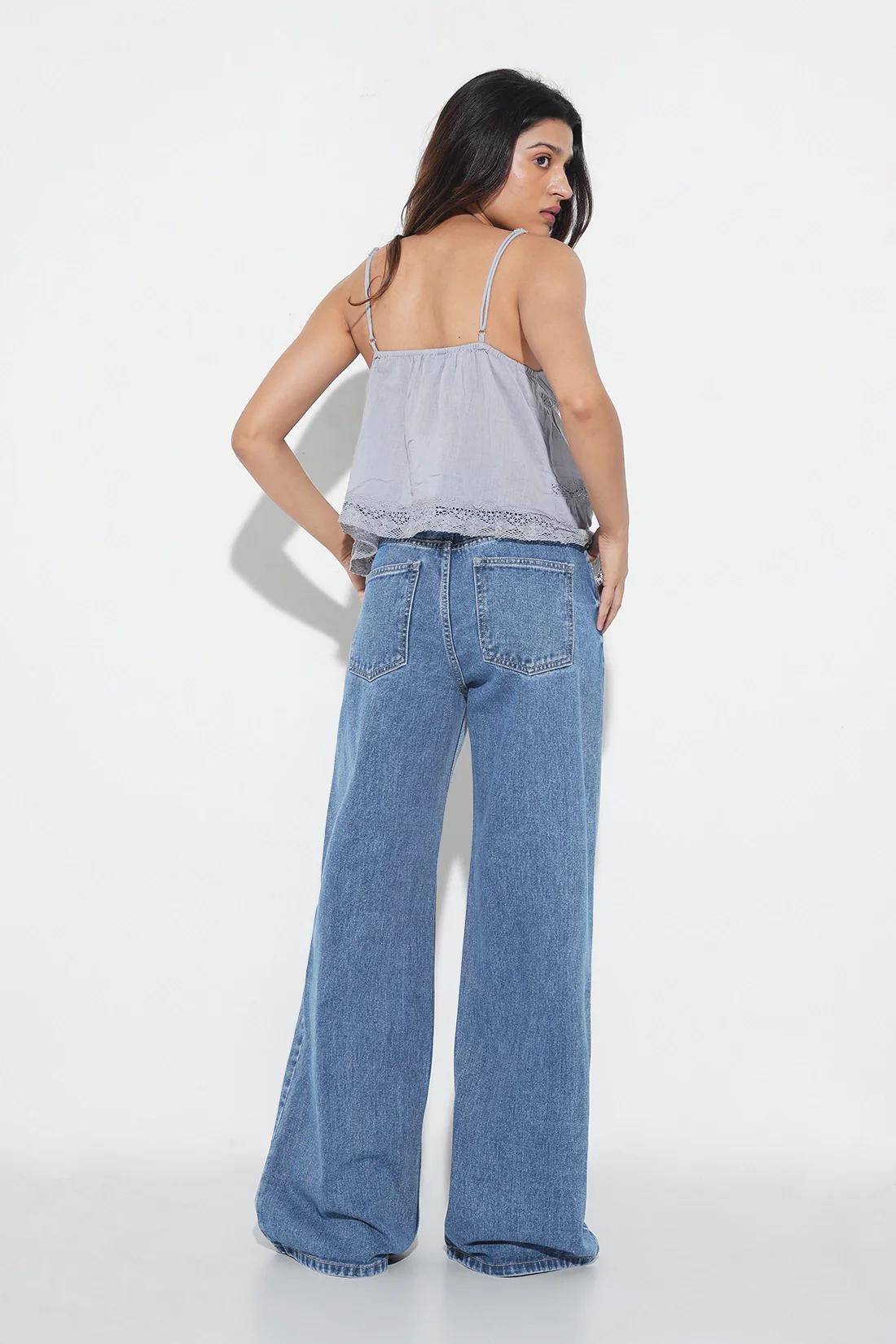 Y2K High-Rise Straight Jeans