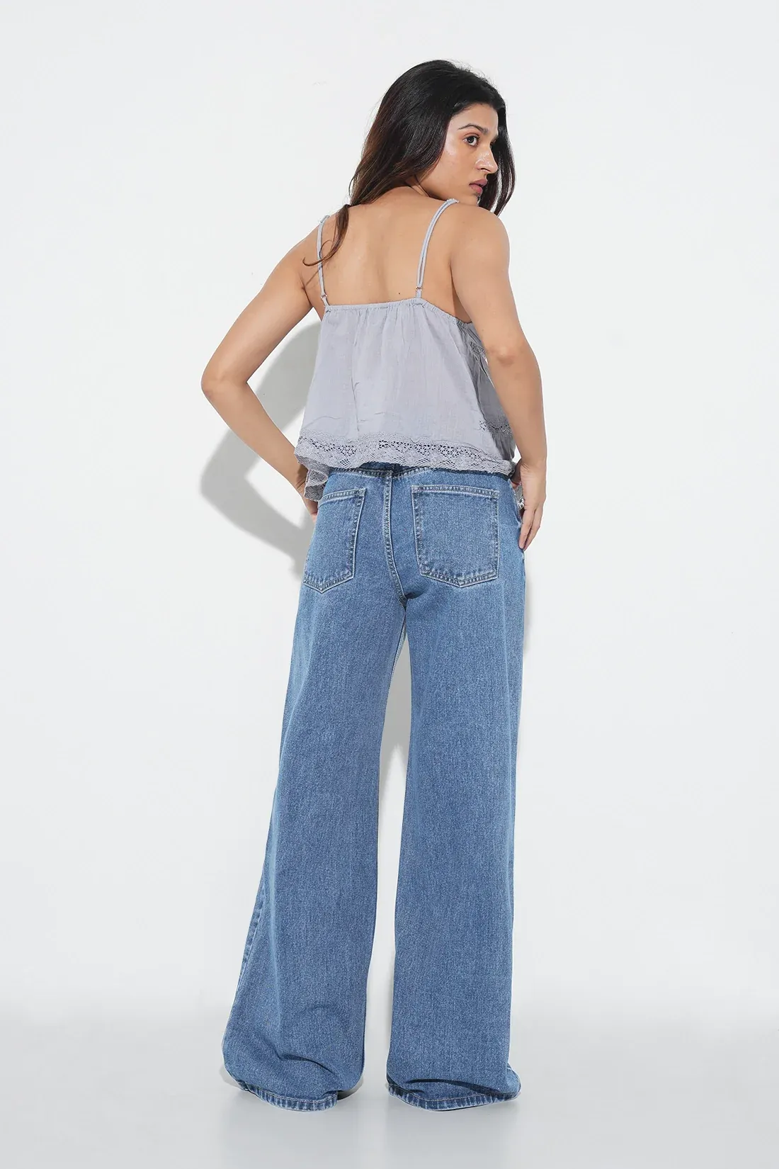 Y2K High-Rise Straight Jeans