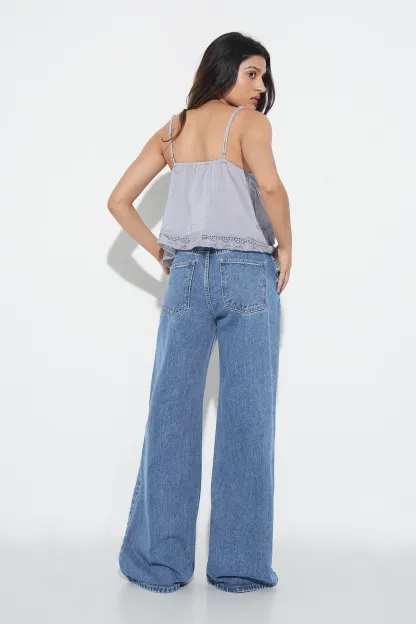 Y2K High-Rise Straight Jeans