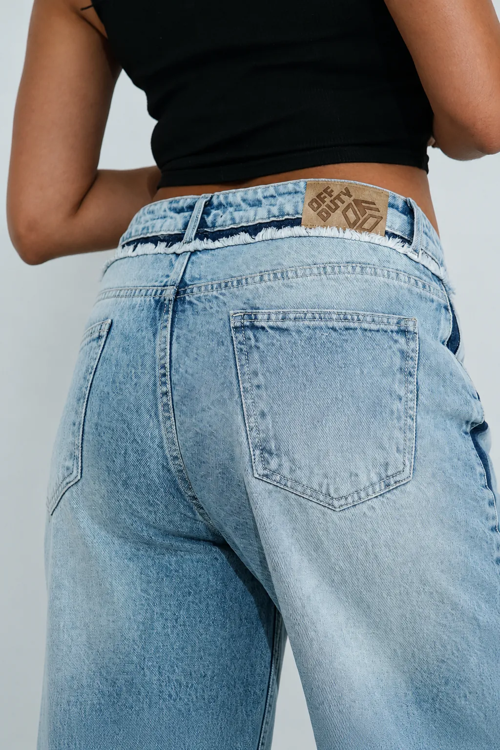 Blue Extra Wide Leg Jeans