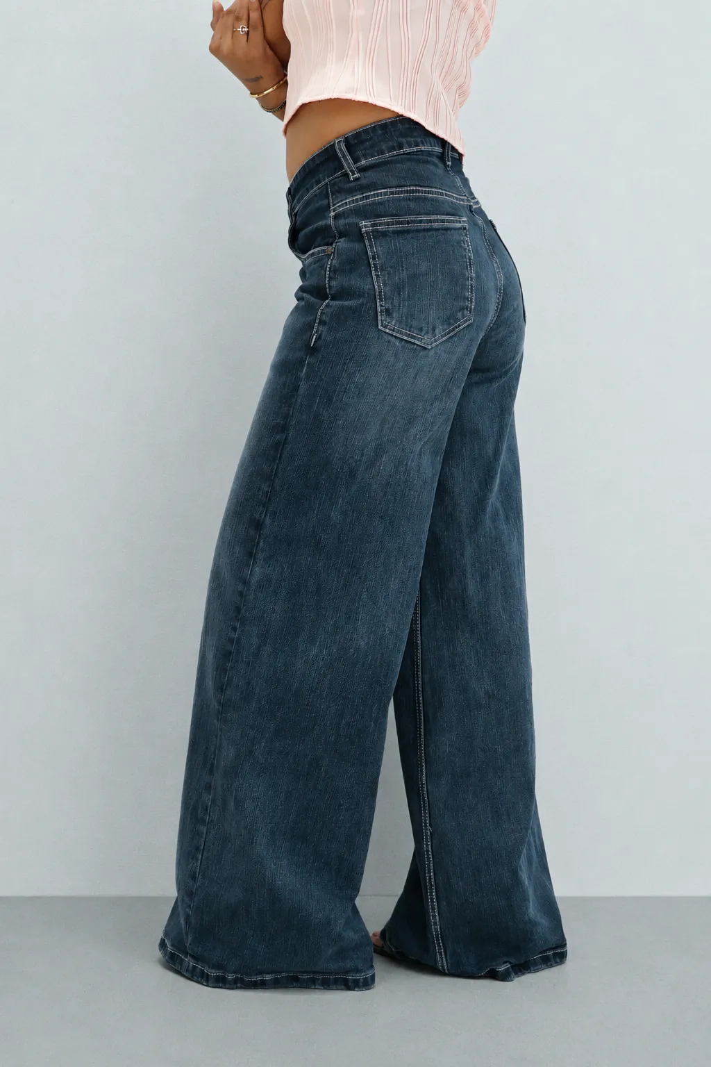 Flow Fit Wide Leg Jeans