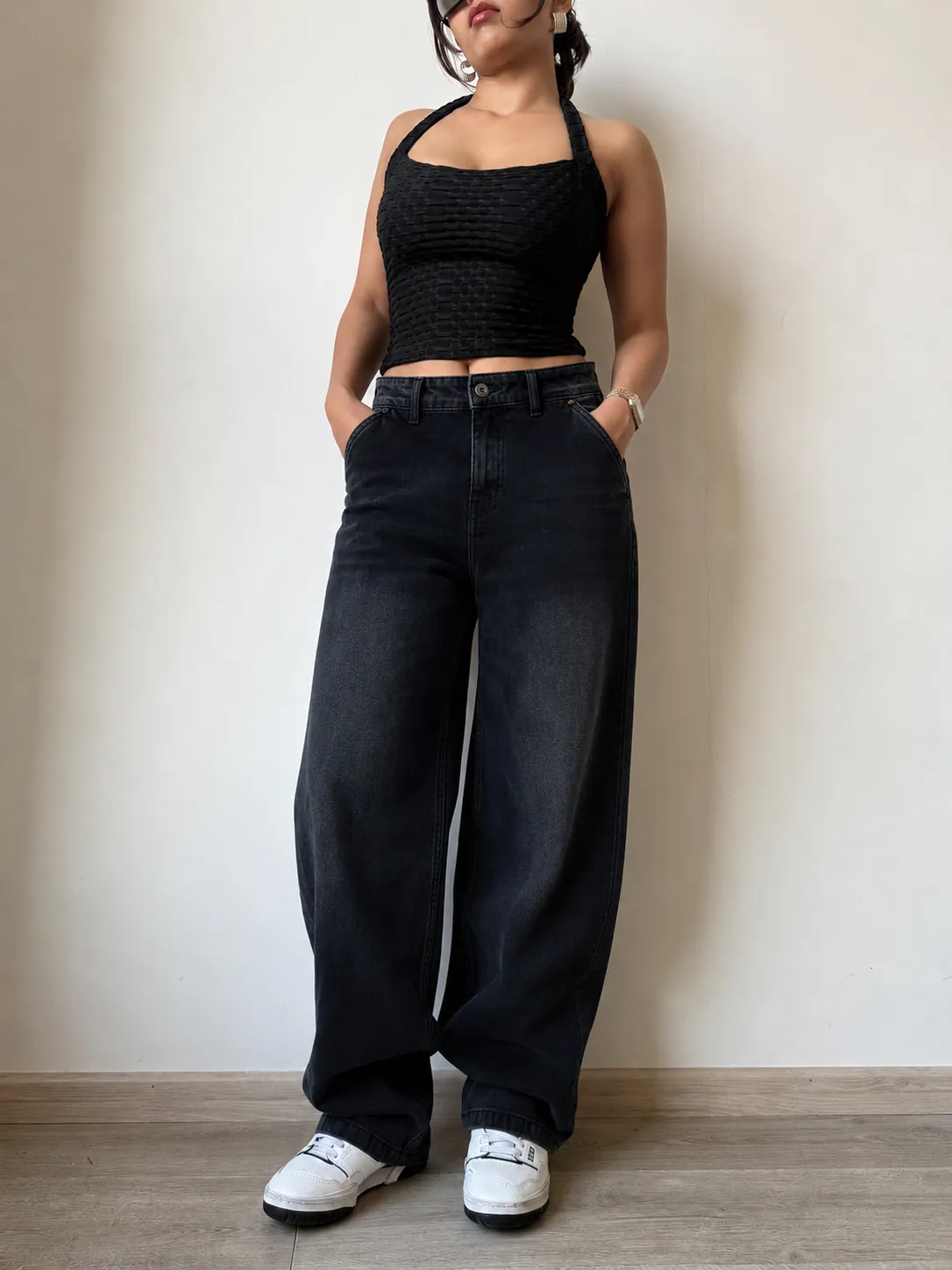 Dark Wash Baggy Jeans