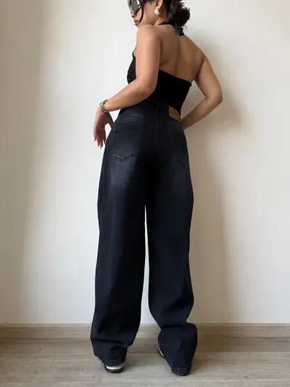 Dark Wash Baggy Jeans