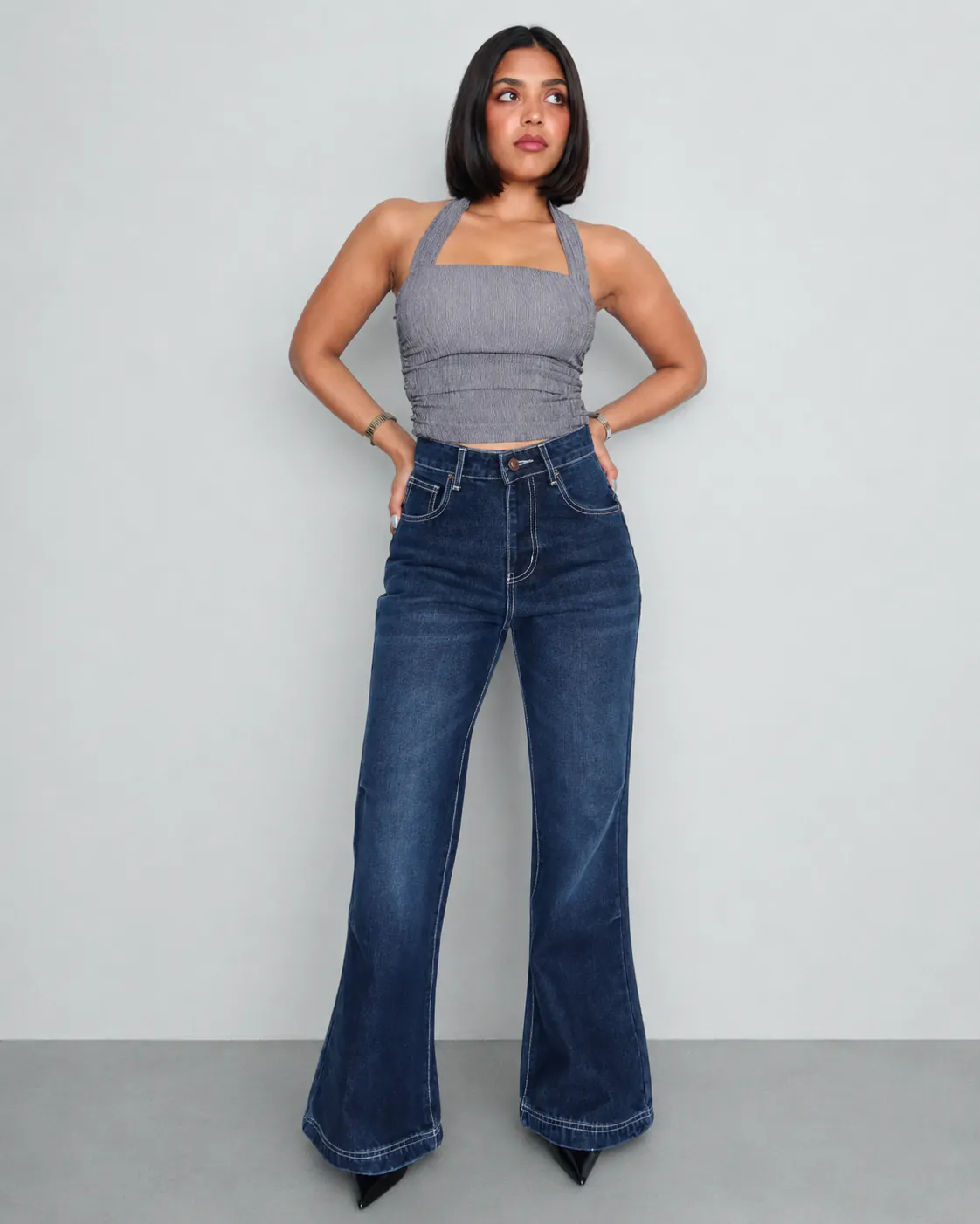 Smoky Fade Flare Jeans