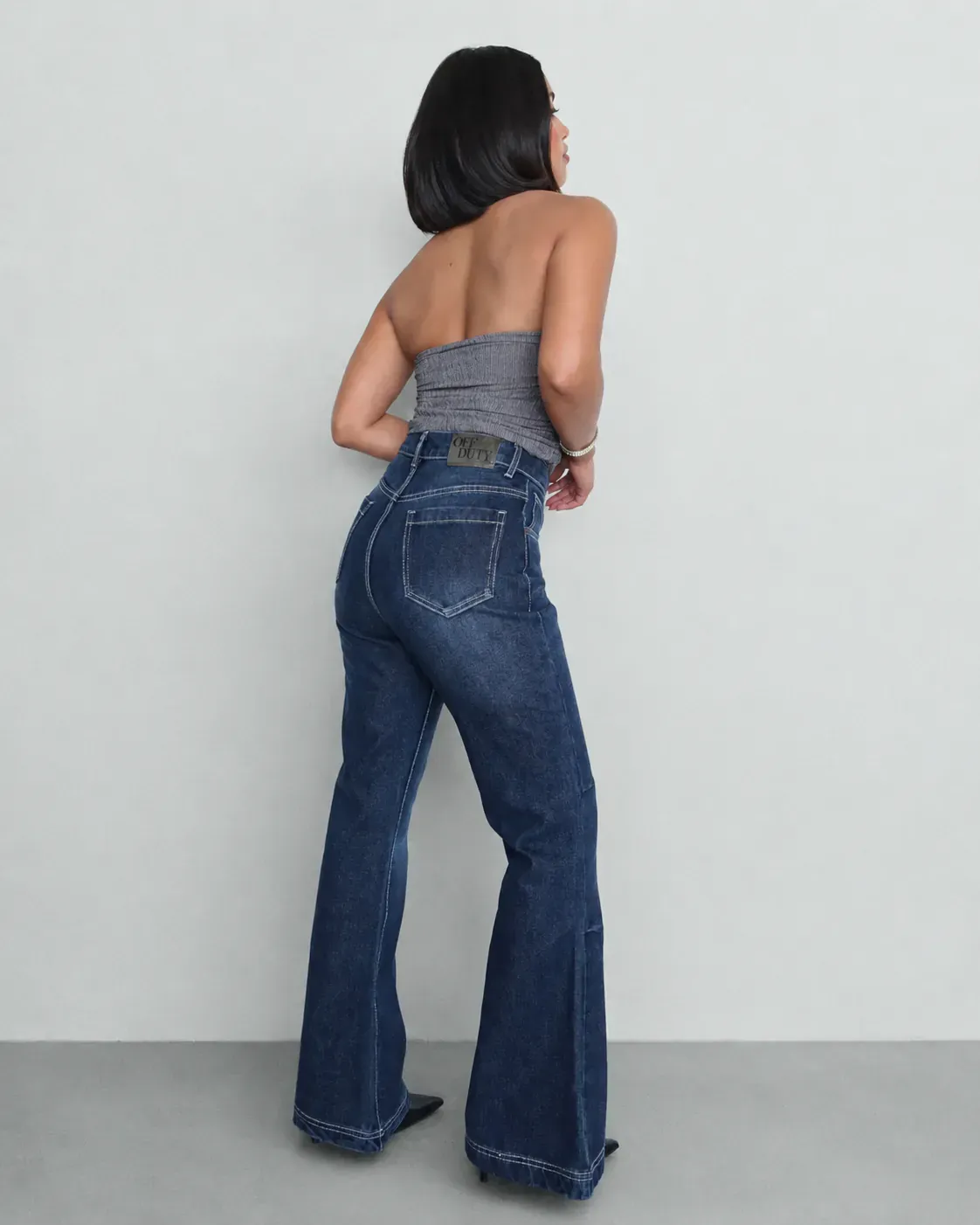 Smoky Fade Flare Jeans