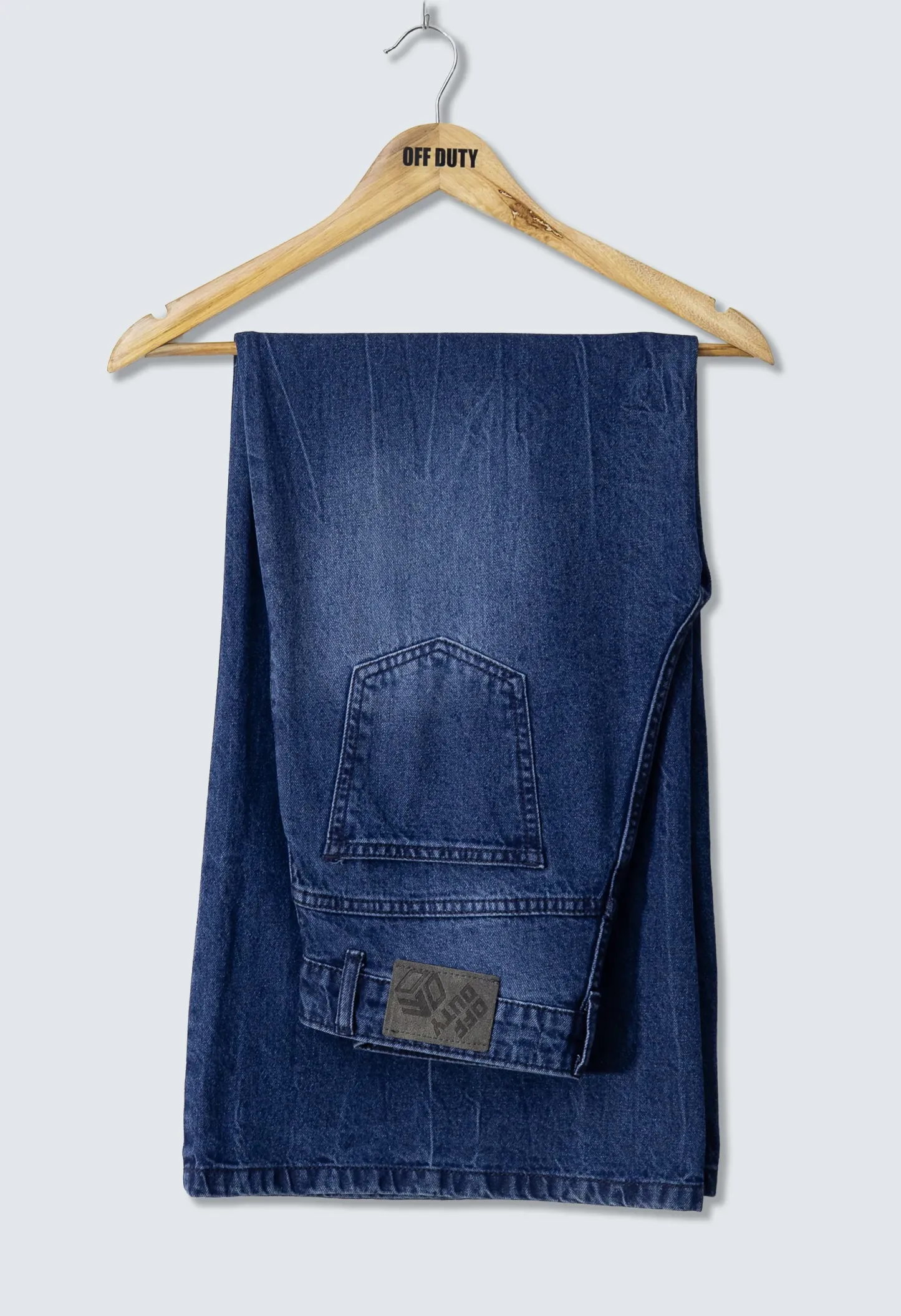 Deconstructed Front Fly Extra Wide-Leg Jeans