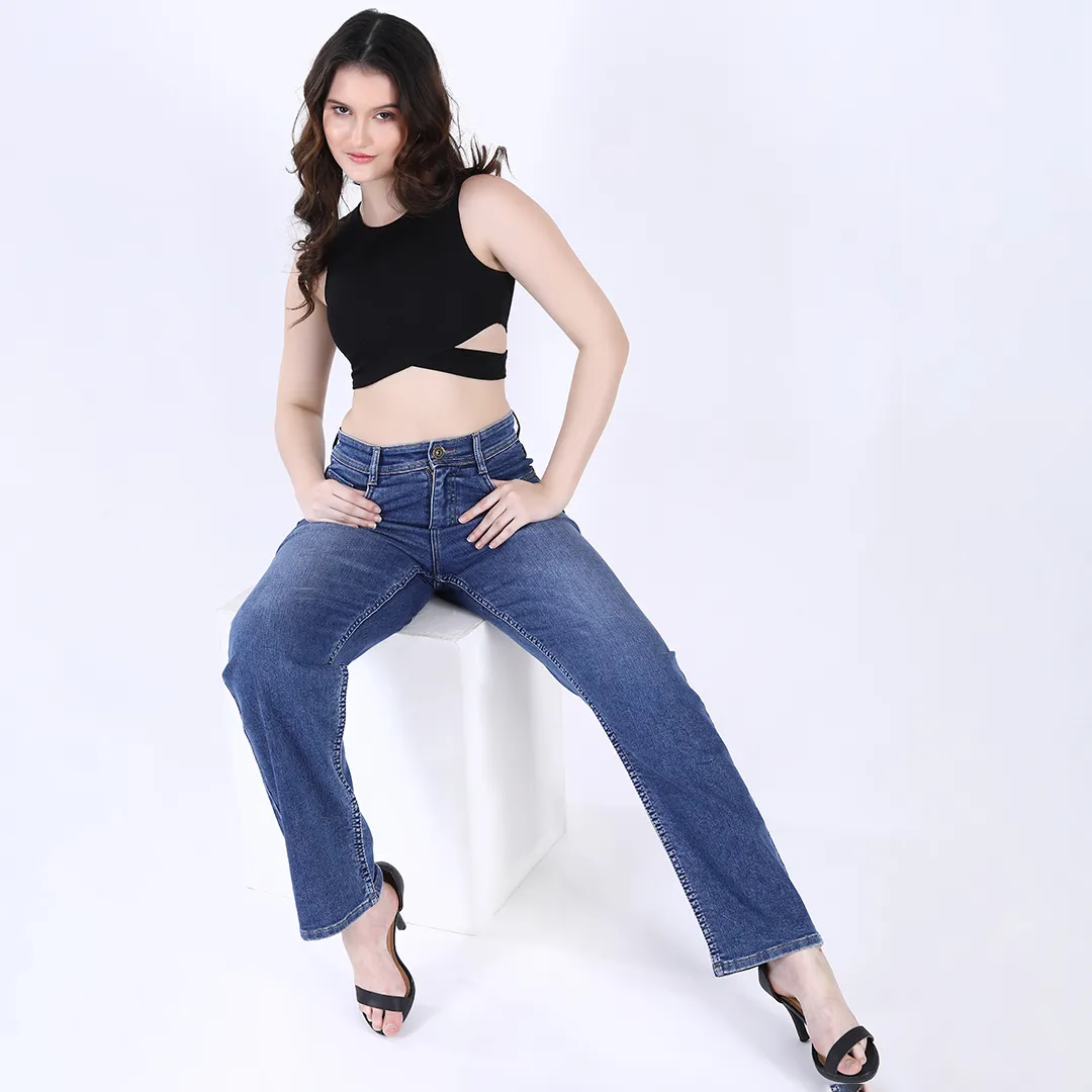 Classic Blue Straight Fit Jeans