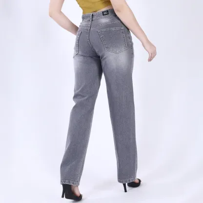 Women's Lavender High-Rise Baggy Jeans