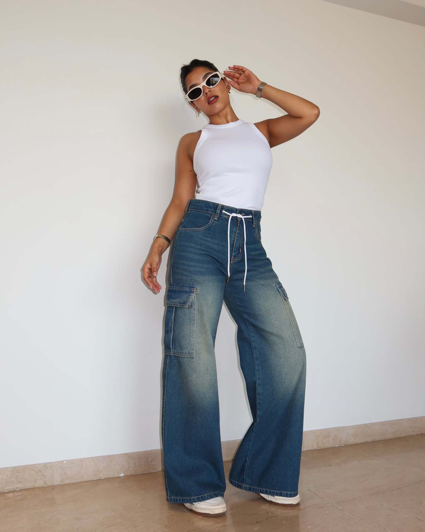 Outland Draw Wide Leg Cargo Jeans