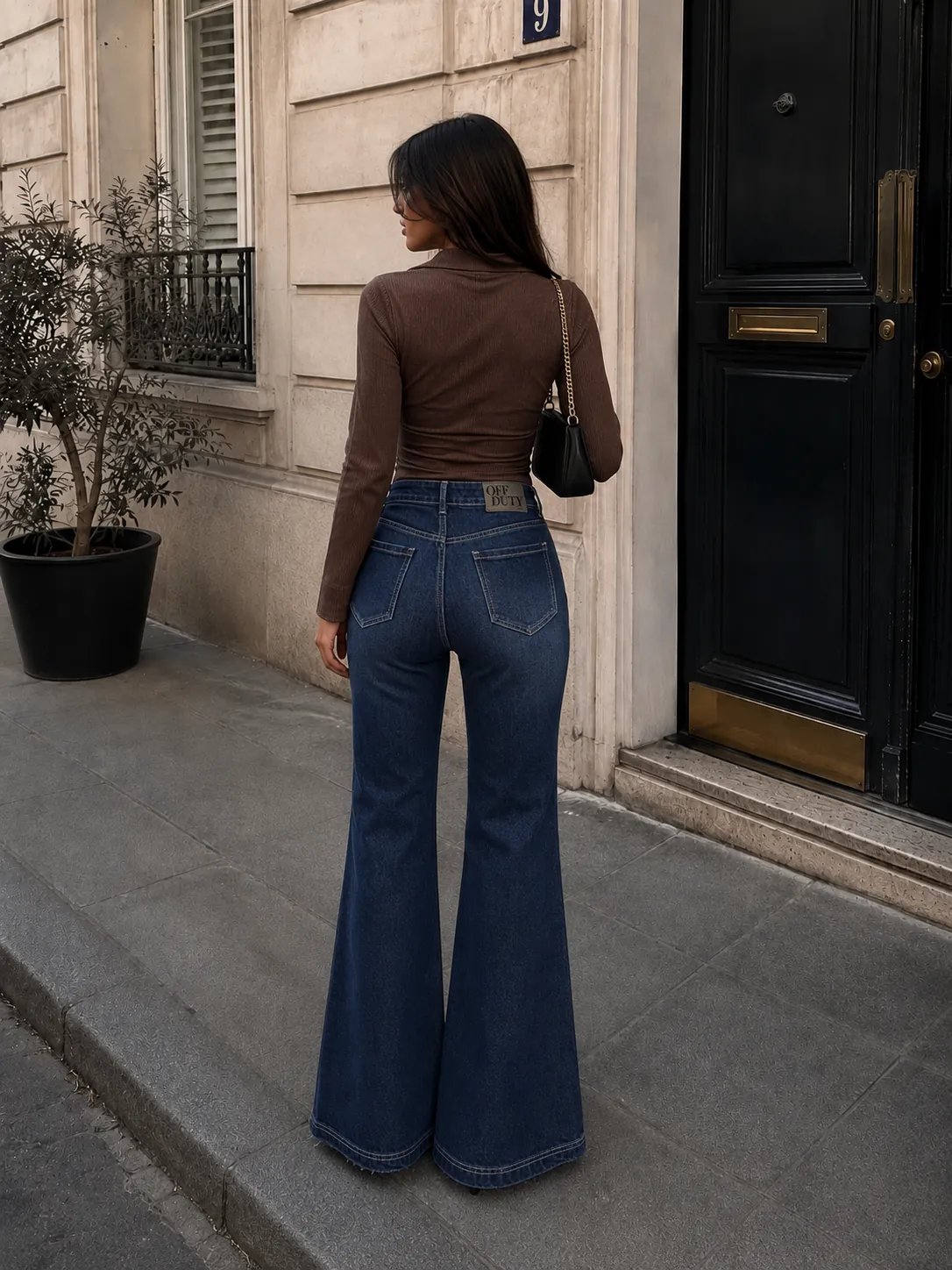 Stonewashed Flare Jeans