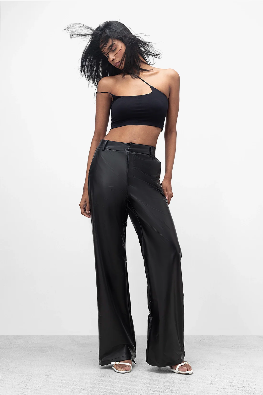Luxe Faux Leather Straight Pants