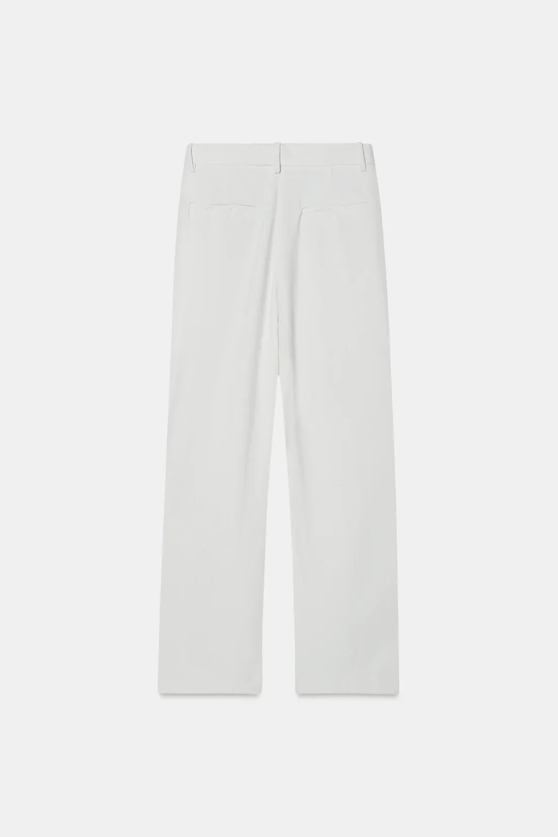 Elegant White Wide Leg Trousers