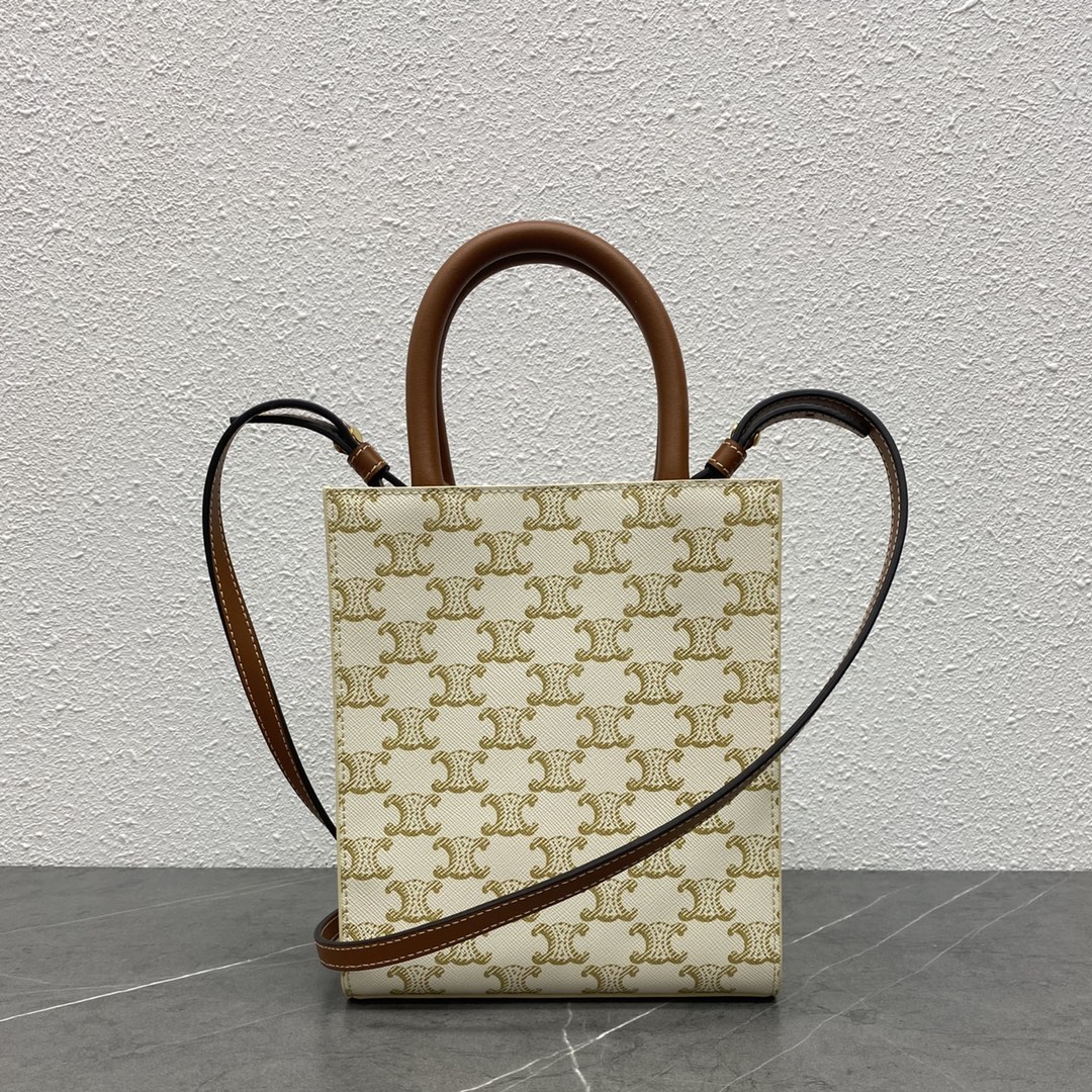 CELINE Cabas Mini Vertical Triomphe Canvas（194372BZK-01BC）