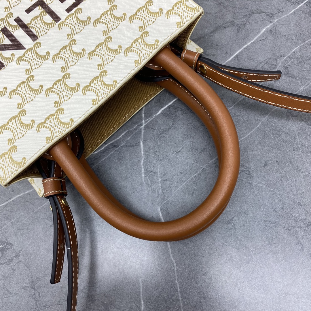 CELINE Cabas Mini Vertical Triomphe Canvas（194372BZK-01BC）