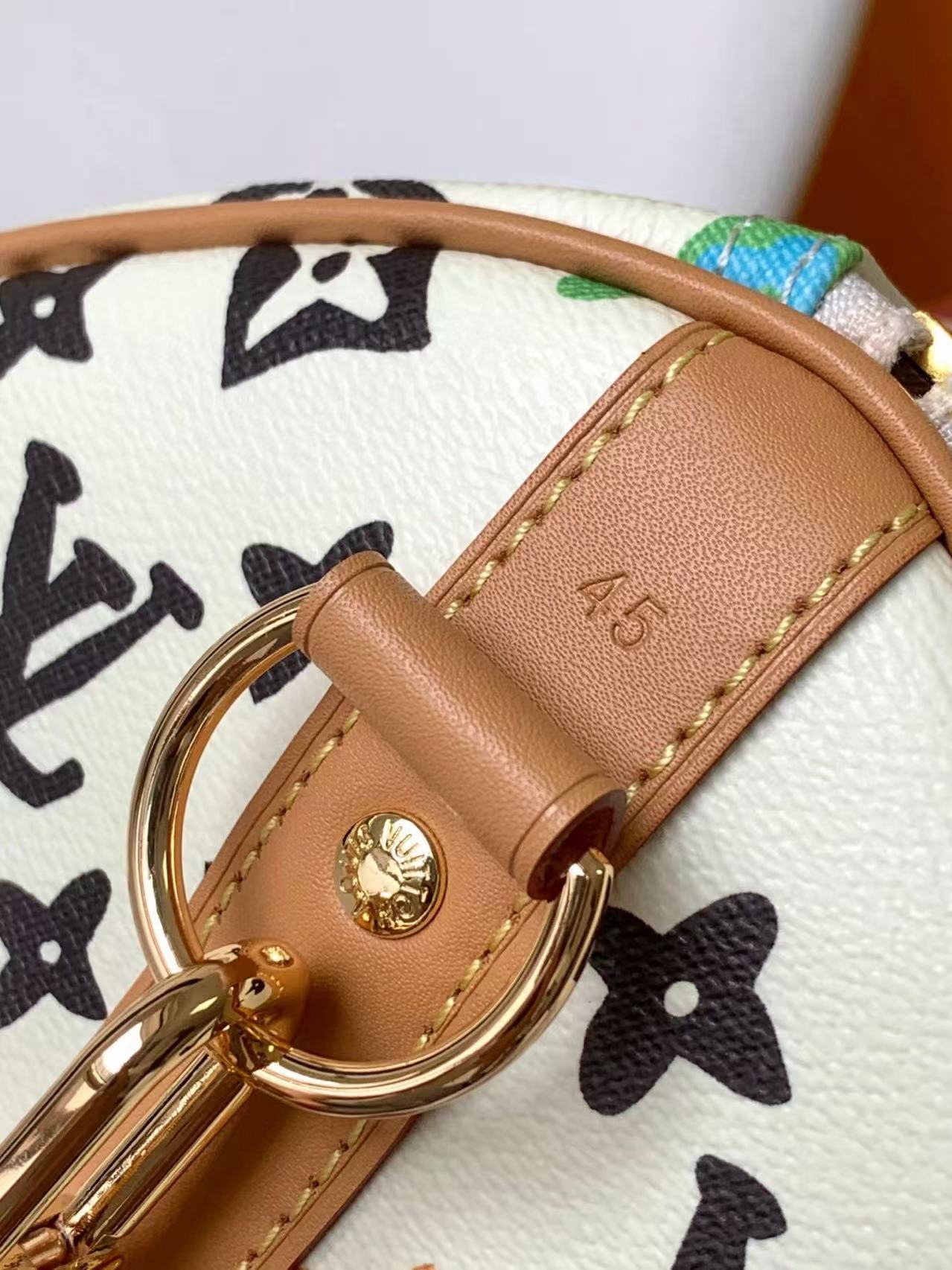 Louis Vuitton Keepall Bandouliere 45 Monogram Craggy Boston Bag (M25233)