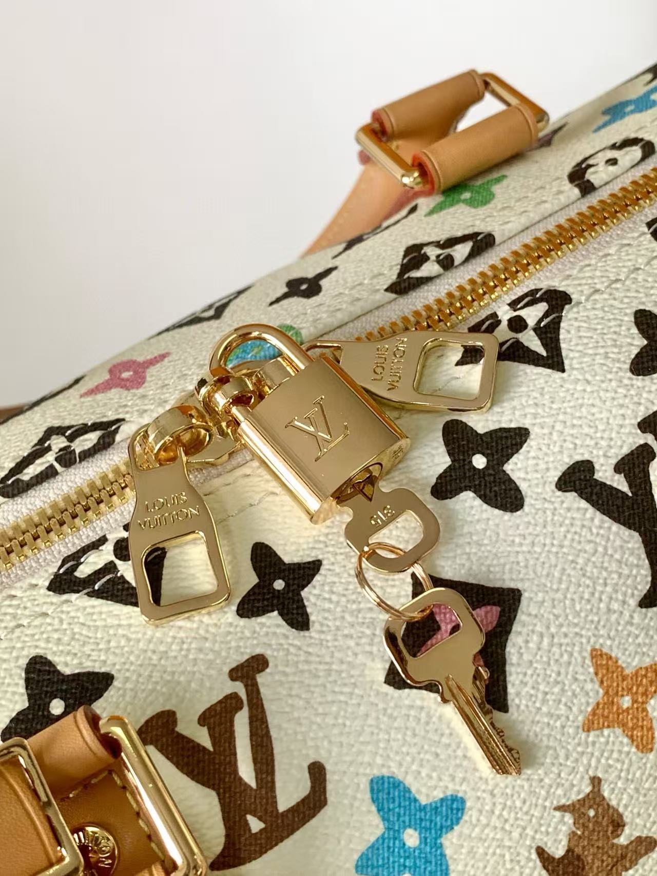 Louis Vuitton Keepall Bandouliere 45 Monogram Craggy Boston Bag (M25233)