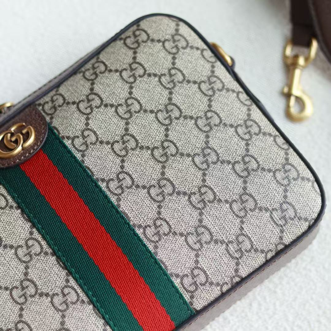 GUCCI Ophidia GG Shoulder Bag GG Supreme "Beige/Ebony" (699439-9C2ST-8920)