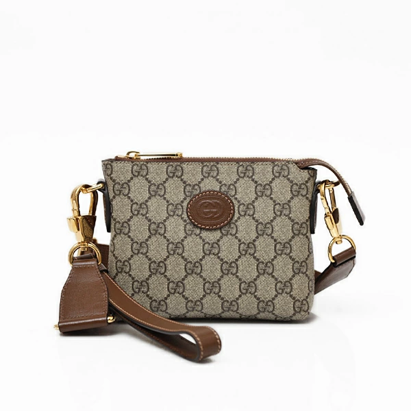 GUCCI Shoulder Bag 723306 92THG 8563 Interlocking G Beige/Brown（723306 92THG 8563）