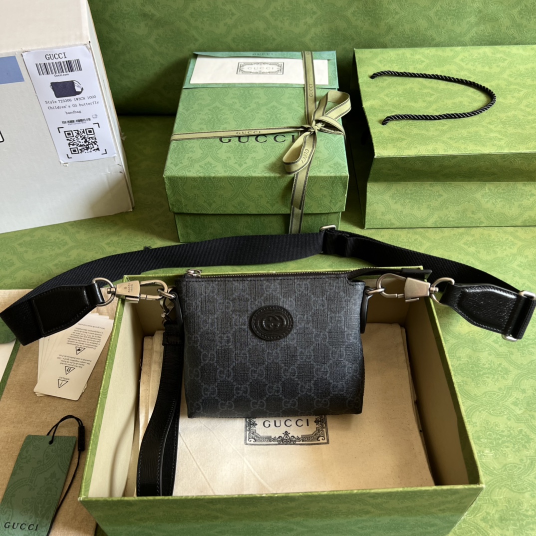 GUCCI INTERLOCKING G MESSENGER BAG（723306 92THN 1000）